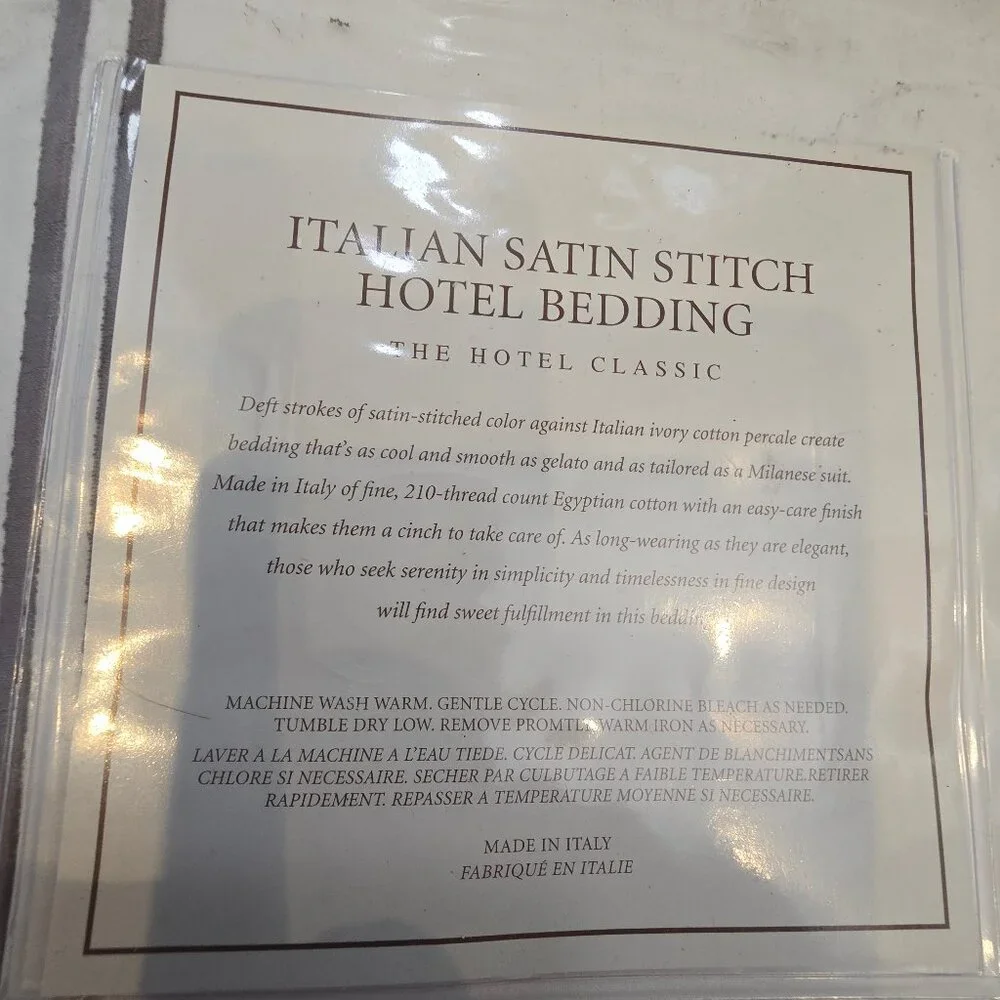 Restoration Hardware NWT Italian Satin Full Bedskirt